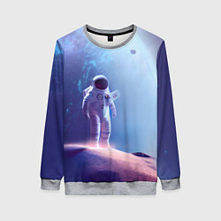 Свитшот женский Space traveler, цвет: 3D-меланж