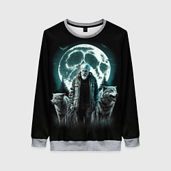 Свитшот женский Король и Шут Лесник с волками, цвет: 3D-меланж