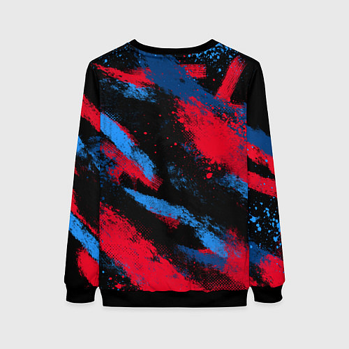 Женский свитшот BMW - буйство красок / 3D-Черный – фото 2