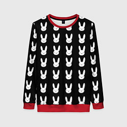 Женский свитшот Bunny pattern black