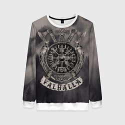 Свитшот женский Вальхалла викингов, цвет: 3D-белый