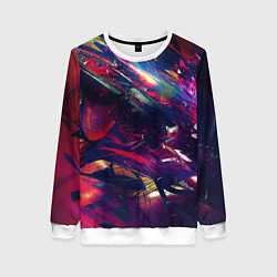 Свитшот женский Экспансия цвета, цвет: 3D-белый