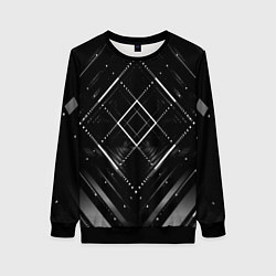 Свитшот женский Hexagon Black, цвет: 3D-черный