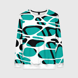 Женский свитшот Абстрактный узор из сетчатых прожилок