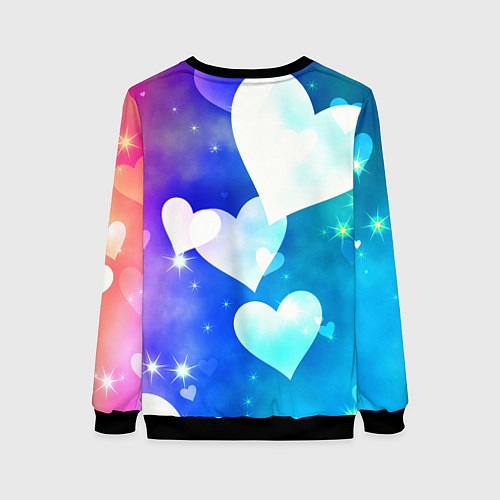 Женский свитшот Dreamy Hearts Multicolor / 3D-Черный – фото 2