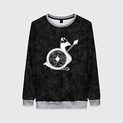 Свитшот женский Вооруженный гусь воин викинг, цвет: 3D-меланж