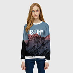 Свитшот женский Горы судьба, цвет: 3D-белый — фото 2
