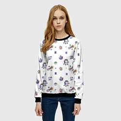 Свитшот женский Magic pattern, цвет: 3D-черный — фото 2
