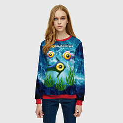 Свитшот женский Subnautica, цвет: 3D-красный — фото 2