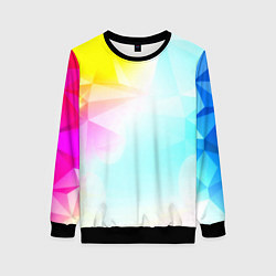 Женский свитшот Gradient colors geometry