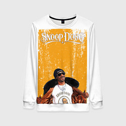 Свитшот женский Американский рэппер Snoop Dogg, цвет: 3D-белый