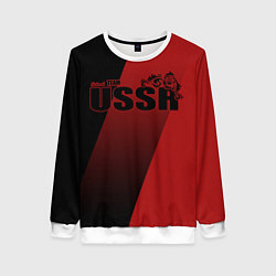 Свитшот женский USSR team, цвет: 3D-белый