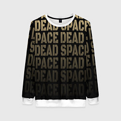 Свитшот женский Dead Space или мертвый космос, цвет: 3D-белый