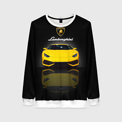 Женский свитшот Итальянский суперкар Lamborghini Aventador