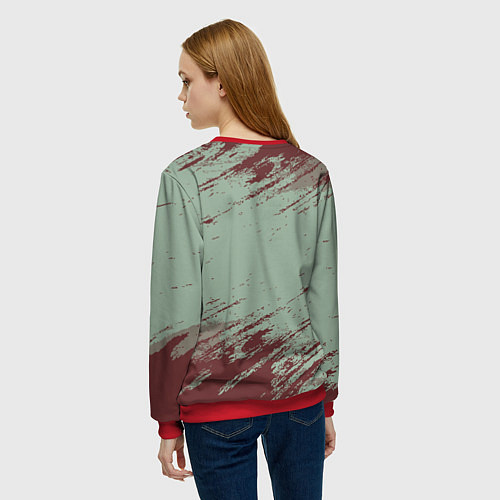 Женский свитшот Hot pepper / 3D-Красный – фото 4
