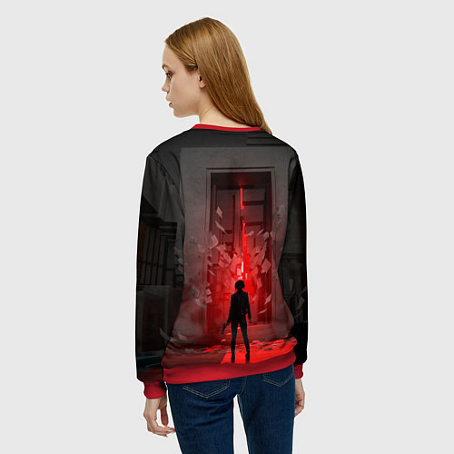 Женский свитшот Control / 3D-Красный – фото 4