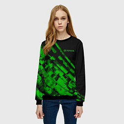 Свитшот женский Toyota sign, цвет: 3D-черный — фото 2