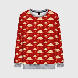 Женский свитшот Облака Сакура Звезды