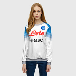 Свитшот женский Виктор Осимхен Наполи форма 2223 гостевая, цвет: 3D-меланж — фото 2