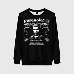 Свитшот женский Paranoia trend, цвет: 3D-черный
