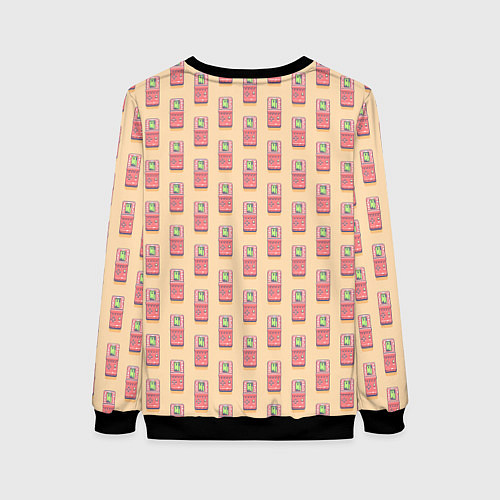 Женский свитшот Красная консоль Тетрис / 3D-Черный – фото 2