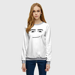 Свитшот женский Одежда Man Face Roblox, цвет: 3D-меланж — фото 2