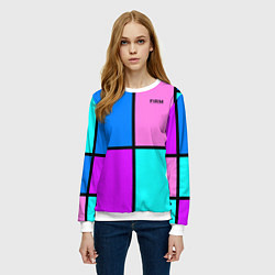 Свитшот женский Firm аля 80-е, цвет: 3D-белый — фото 2