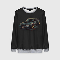 Свитшот женский Nissan Skyline 2000 gtr, цвет: 3D-меланж