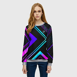 Свитшот женский BMW sign auto, цвет: 3D-меланж — фото 2