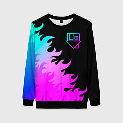 Свитшот женский The Neighbourhood неоновый огонь, цвет: 3D-черный