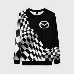Свитшот женский Mazda racing flag, цвет: 3D-черный