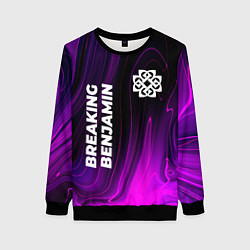 Женский свитшот Breaking Benjamin violet plasma