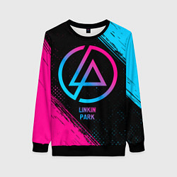 Свитшот женский Linkin Park - neon gradient, цвет: 3D-черный