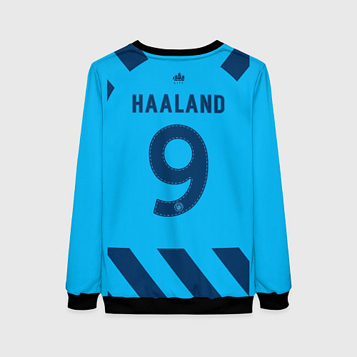 Женский свитшот Эрлинг Холанд ФК Манчестер Сити 9 / 3D-Черный – фото 2