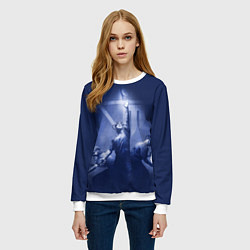 Свитшот женский The Outlast Trials игра, цвет: 3D-белый — фото 2