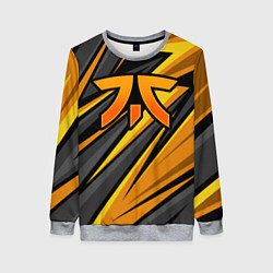 Свитшот женский Fnatic - киберспорт желтый, цвет: 3D-меланж