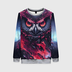 Женский свитшот Сова взгляд краска