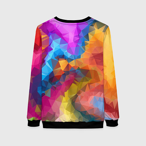 Женский свитшот Super colors / 3D-Черный – фото 2