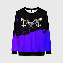 Свитшот женский Mayhem purple grunge, цвет: 3D-черный