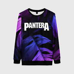 Свитшот женский Pantera neon monstera, цвет: 3D-черный