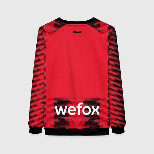 Женский свитшот ФК Милан форма 2324 домашняя / 3D-Черный – фото 2