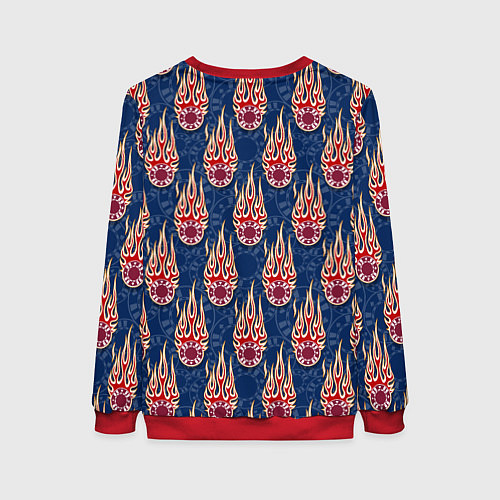 Женский свитшот Ставки, фишки, покер / 3D-Красный – фото 2