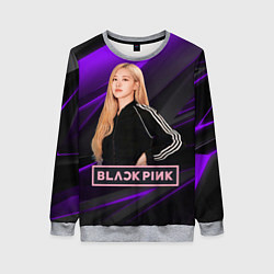 Свитшот женский Rose Blackpink, цвет: 3D-меланж