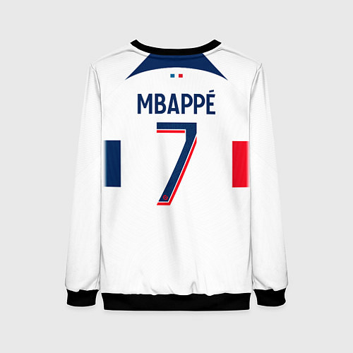 Женский свитшот Килиан Мбаппе форма ПСЖ 2324 гостевая / 3D-Черный – фото 2