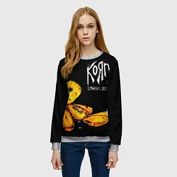 Свитшот женский Korn - issues, цвет: 3D-меланж — фото 2