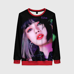 Свитшот женский Blackpink Lisa brunette, цвет: 3D-красный