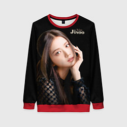 Свитшот женский Blackpink Cute Jisoo Kim, цвет: 3D-красный