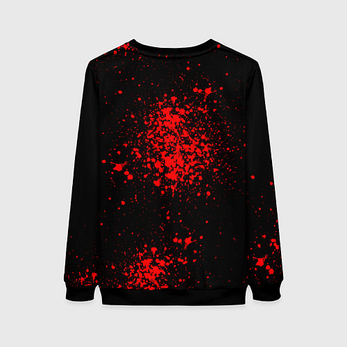 Женский свитшот Призрак цусимы - самурай / 3D-Черный – фото 2