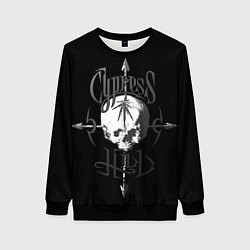 Свитшот женский Cypress hill - arrows skull, цвет: 3D-черный