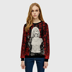 Свитшот женский Power - Chainsaw Man, цвет: 3D-черный — фото 2